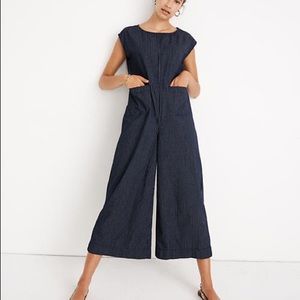 Madewell windowpane jumpsuit
